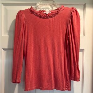 Sundry Ruffle Neckline Top